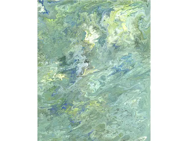 fototapet verde mint komar flow reflection