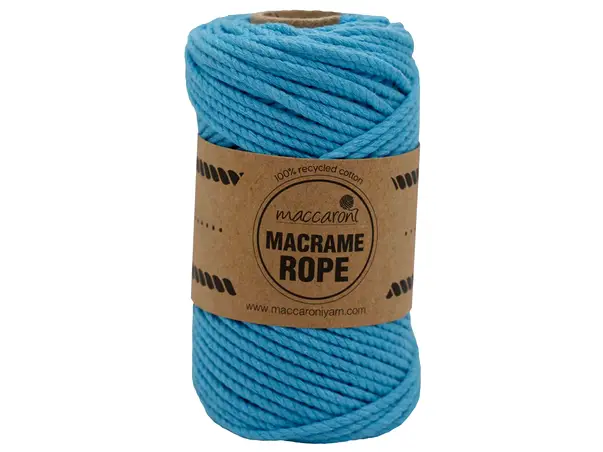 maccaroni macrame rope albastru