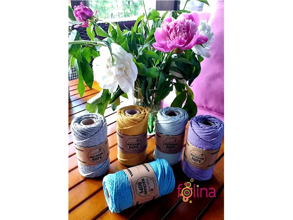 macrame rope 4 mm colorata