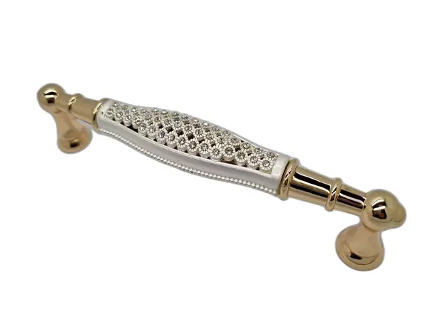 maner mobila metalic auriu cu model argintiu 160 cm