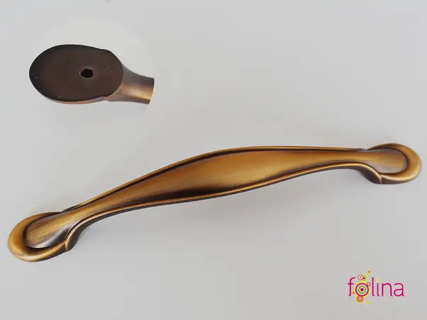 maner mobila metalic cupru 128 mm