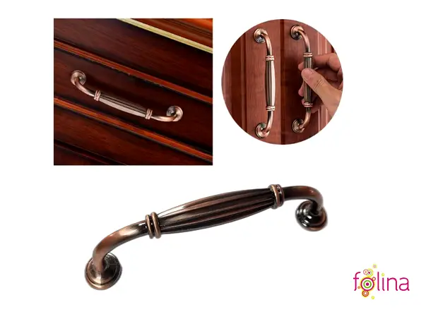 maner mobila metalic model clasic culoarea cuprului