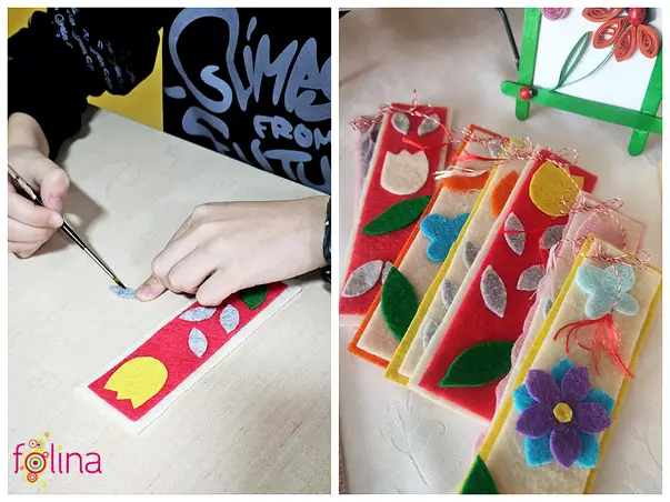 martisoare handmade din pasla colorata