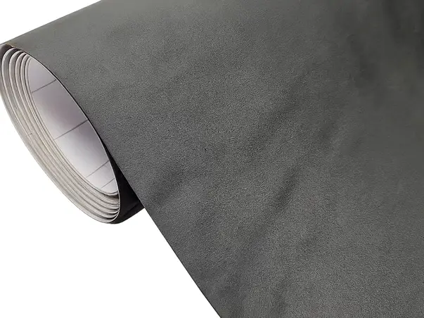 material autoadeziv piele intoarsa gri