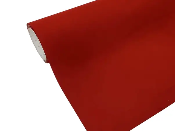 material autoadeziv piele intoarsa rosu teracota 152 cm latime