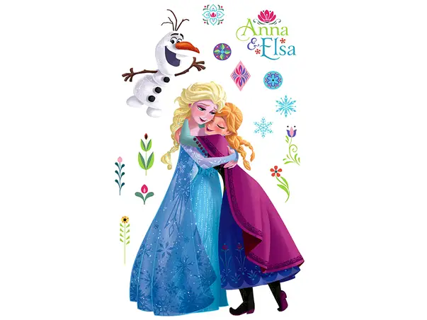 mega sticker frozen komar elsa si anna 200x127 cm