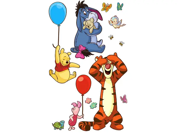 mega sticker winnie and frinds komar set 13 stickere colorate