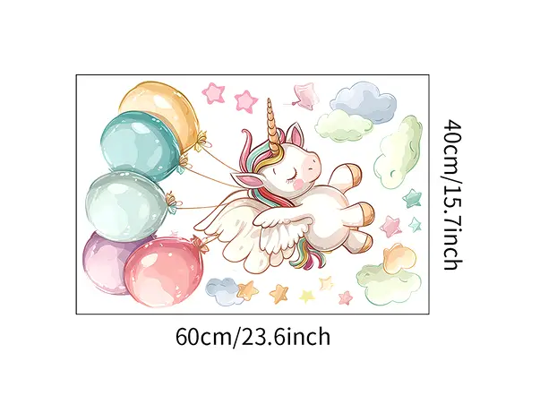 micul unicorn decor perete camera bebe