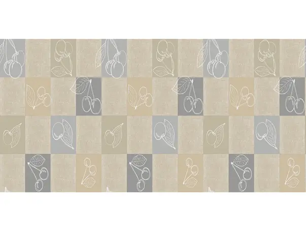 musama bej cu patrate si cirese