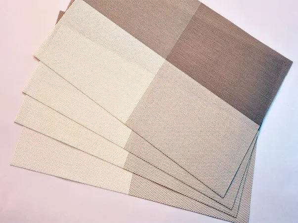 napron farfurie pvc alb gri