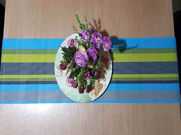 napron masa albastru pvc Dora