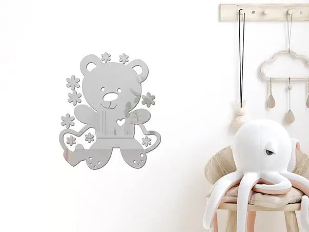 oglinda acrilic model urs cu flori 2