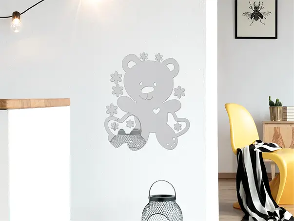 oglinda acrilic model urs cu flori 3