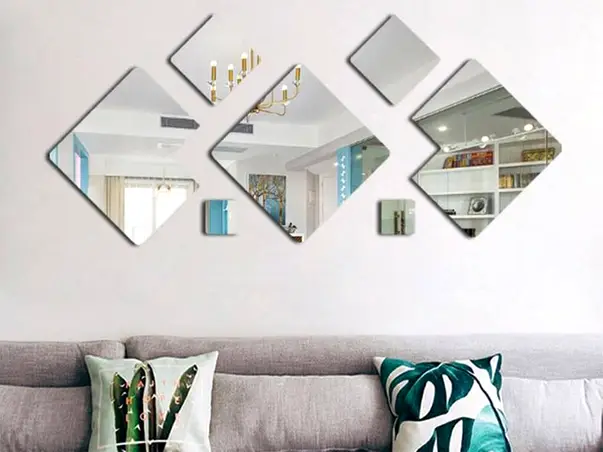 oglinda decorativa acrilica model patrate 1