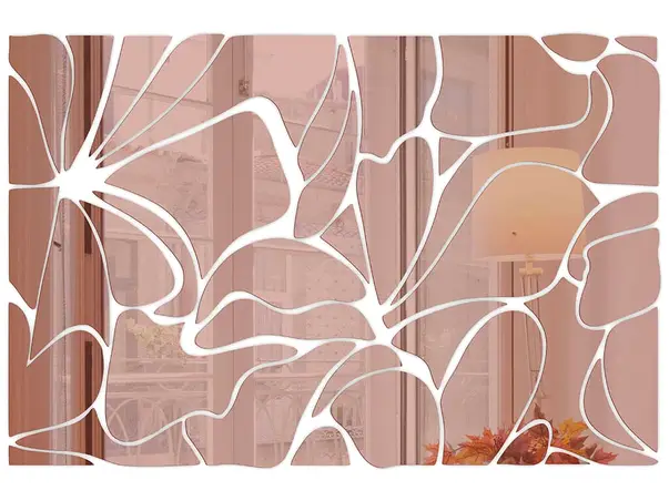 oglinda decorativa bronz model floral