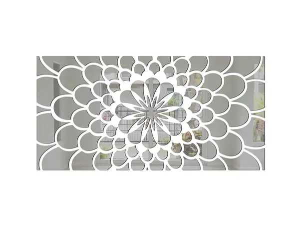 oglinda decorativa gri model floare carla