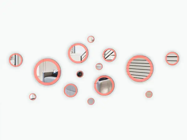 oglinda decorativa margoth rose gold