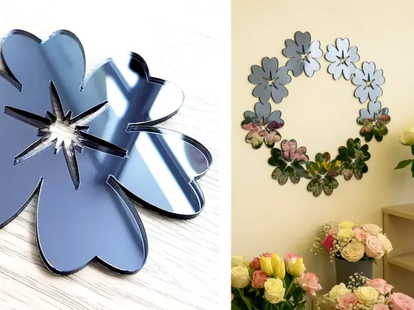 oglinda decorativa perete