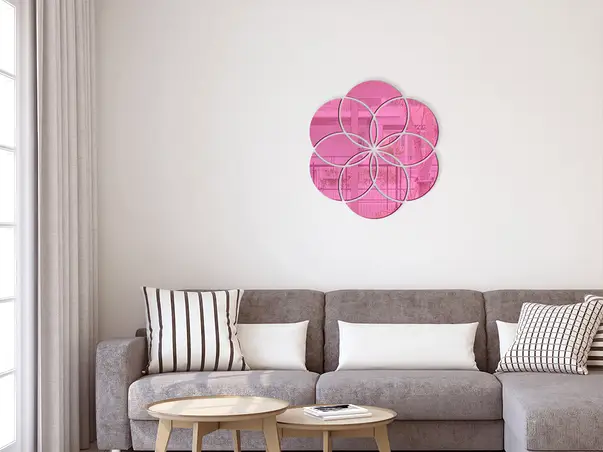 oglinda decorativa roz Edina