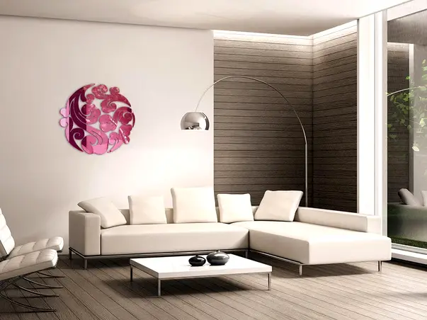 oglinda decorativa roz waves