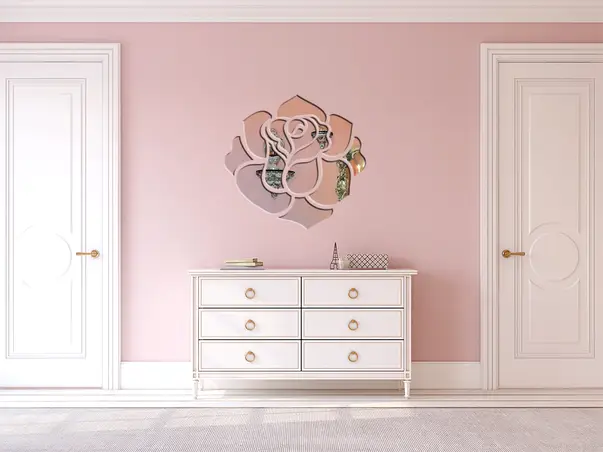 oglinda decorativa trandafir