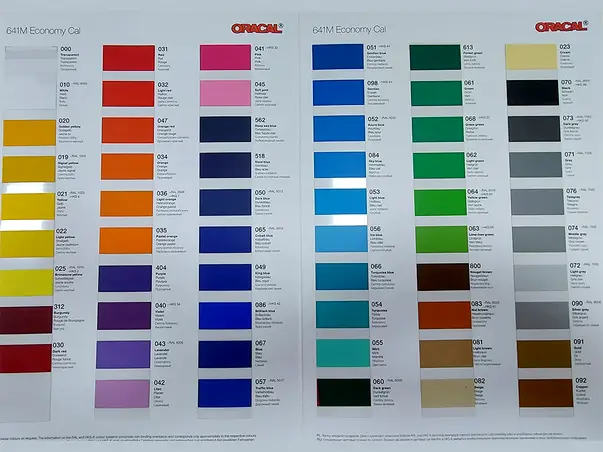 oracal 641g economy cal mat