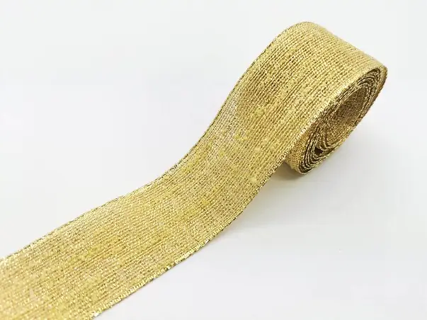 panglica decorativa aurie 4 cm 10 m