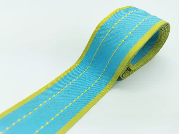 panglica decorativa folina material textil bleu 4 cm 10 metri