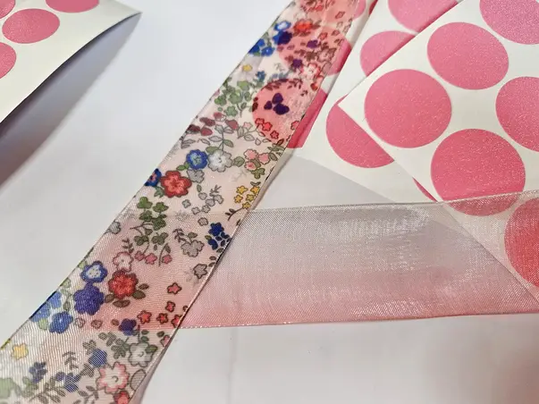 panglica organza decorativa pentru ambalaj cadou