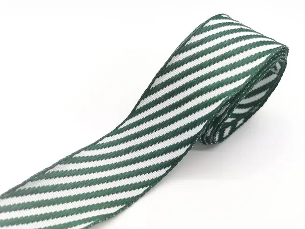 panglica textila decorativa folina dungi orizontale verzi 4 cm 10 metri