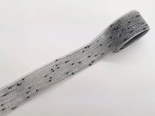 panglica transparenta gri 4 cm