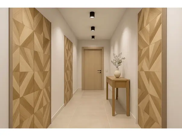 panouri decorative hol create cu autocolant decorativ