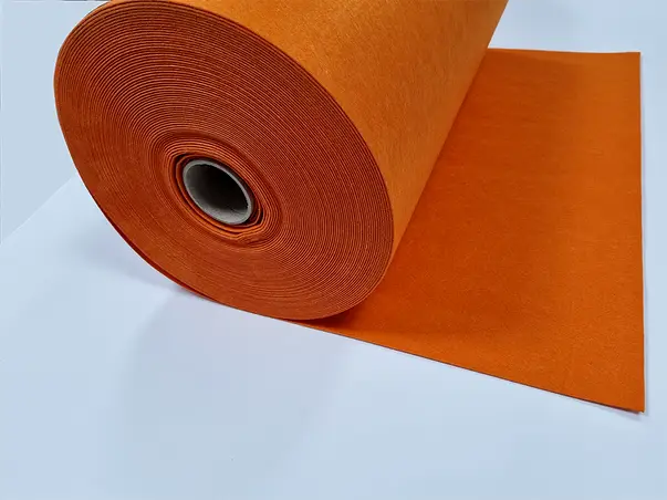 pasla fetru portocalie folina grosime 2mm simulare 1 2338