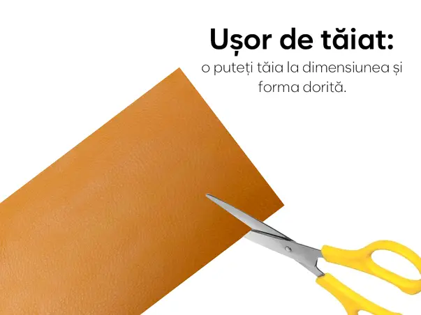 piele ecologica autoadeziva galben narcisa aspect natural moale flexibila grosime s2