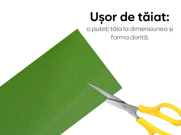 piele ecologica autoadeziva verde deschis aspect natural moale flexibila grosime s2