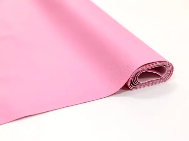 piele ecologica culoare roz aspect natural moale i flexibila 1