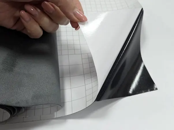 piele intoarsa gri autoadeziva pentru colantari auto