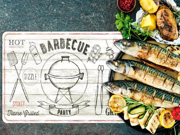 placemat pvc modern barbecue