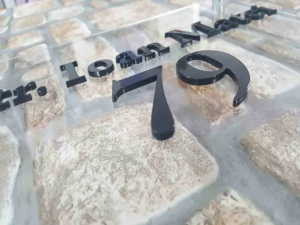 placuta adresa 3d 30 40 detaliu