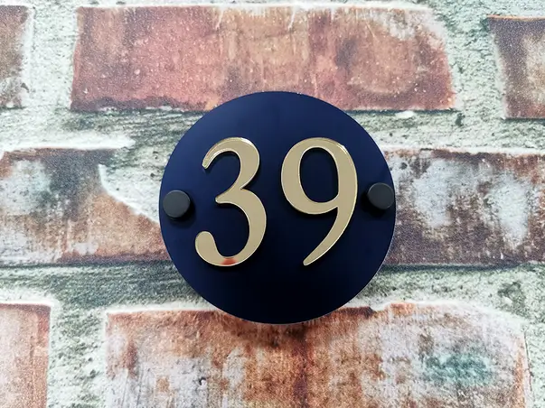 placuta adresa din bond cu numar in relief 4