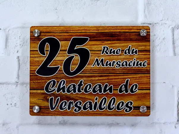 placuta adresa model lemn 6