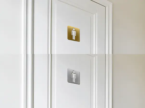 placuta decupata model pentru baie men argintiu 2