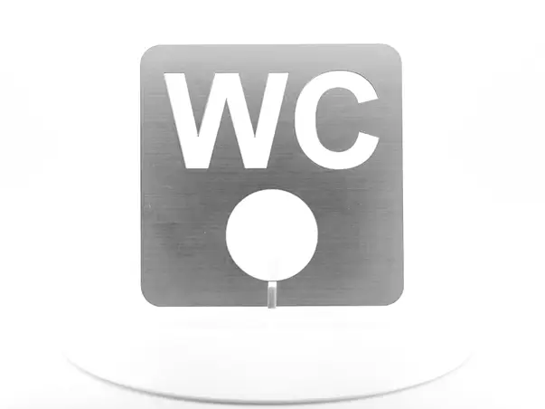 placuta decupata model pentru baie wc argintiu 1