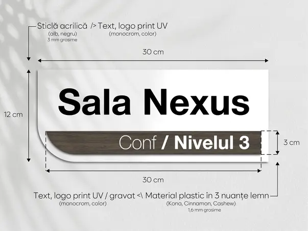 placuta moderna personalizata print uv firme pp2117 birouri spatii comerciale s01