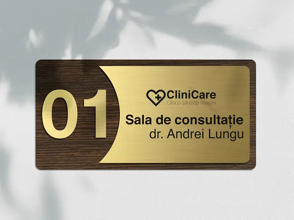 placuta moderna personalizata print uv pp2119 clinici cabinete medicale laboratoare s00