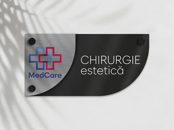 placuta personalizata cu print uv pentru birouri spatii comerciale firme institutii s00