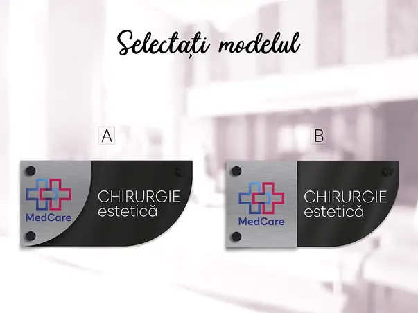 placuta personalizata cu print uv pentru birouri spatii comerciale firme institutii s02