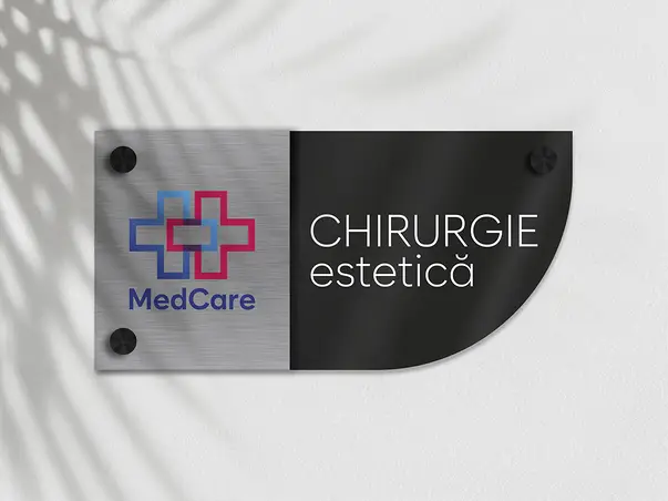 placuta personalizata cu print uv pentru birouri spatii comerciale firme institutii s06