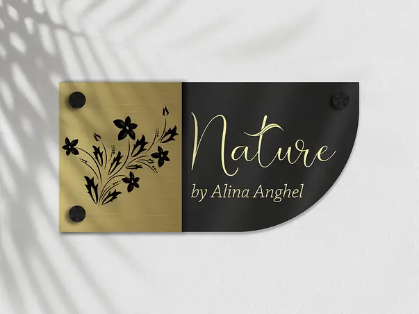 placuta personalizata cu print uv pentru birouri spatii comerciale firme institutii s08