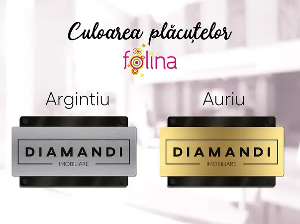 placuta personalizata doua straturi pentru birouri spatii comerciale firme institutii s01